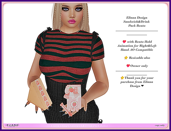 Eliana Design Sandwich&Drink Pack Bento