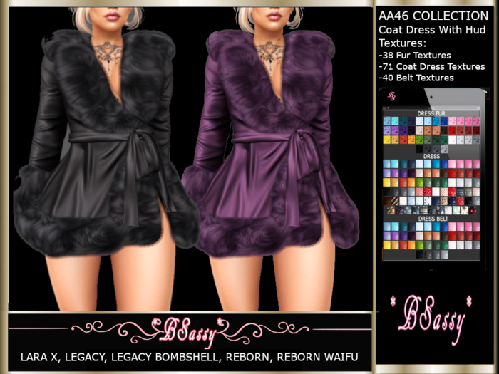 *BSASSY* AA46 DRESS COAT WITH HUD