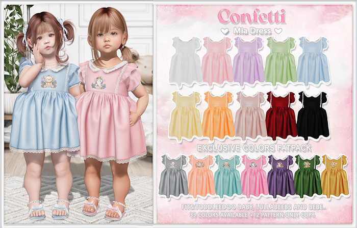 Confetti.  Mia Dress - Red