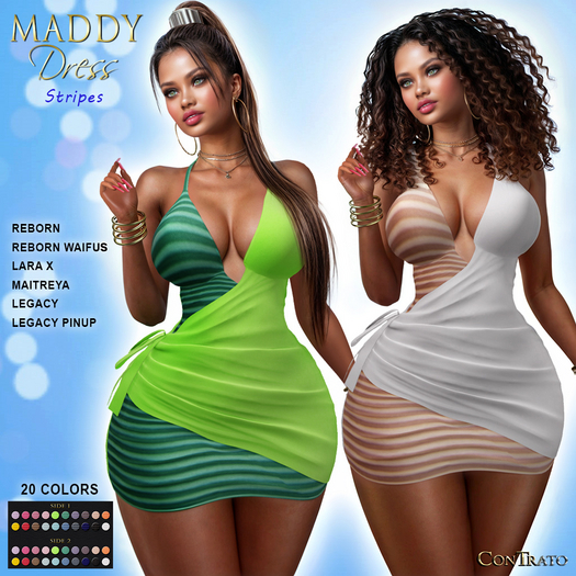 [ConTrato] Maddy Dress Stripes