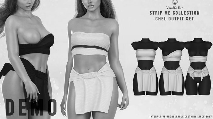 *Vanilla Bae* Chel Outfit - DEMO - Strip Me Interactive - Maitreya / LaraX / Legacy / Ebody Reborn / Waifu