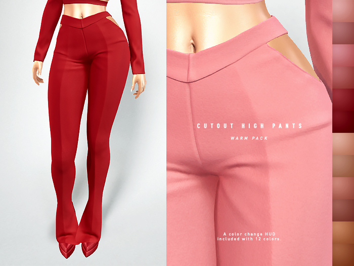 ISON - cutout high pants - warm