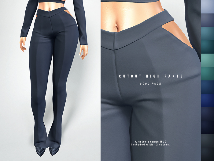 ISON - cutout high pants - cool