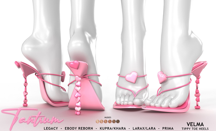 Tantrum - Velma Tippy Toe Heels - Nudes