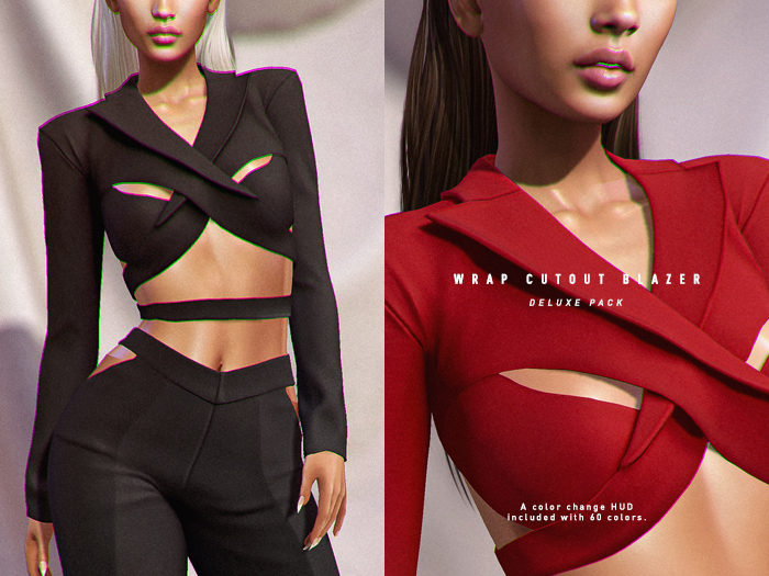 ISON - wrap cutout blazer - deluxe