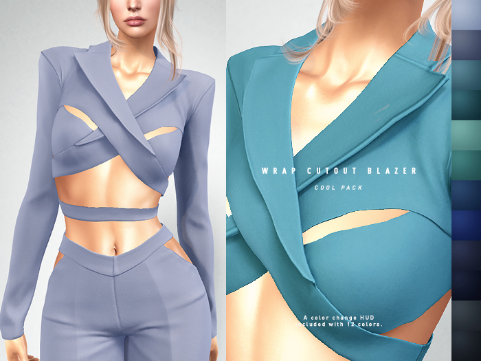 ISON - wrap cutout blazer - cool