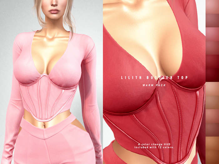 ISON - lilith bustier top - warm