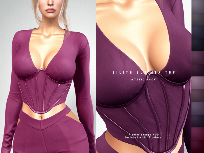 ISON - lilith bustier top - mystic