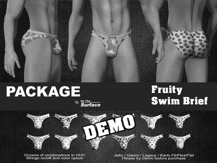 PACKAGE - Swim Brief v2 - Fruity - DEMO