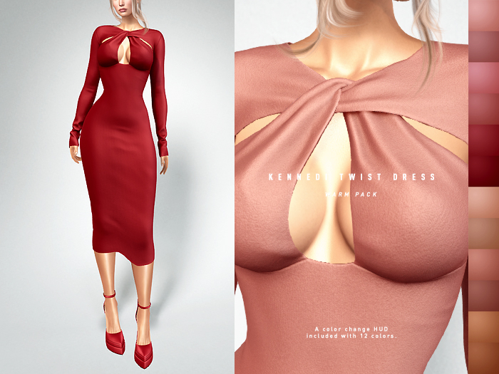 ISON - kennedi twist dress - warm