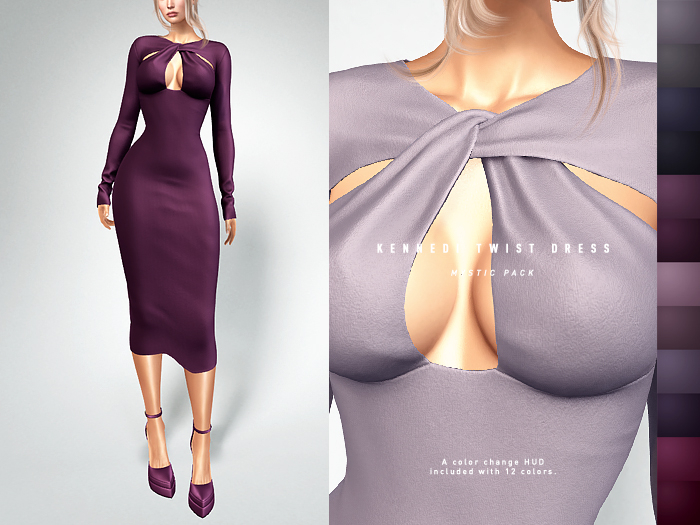 ISON - kennedi twist dress - mystic