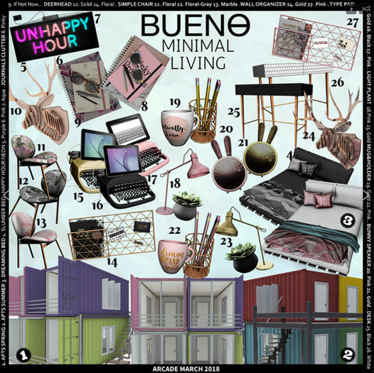 BUENO-Minimal Living Apts Summer- RARE