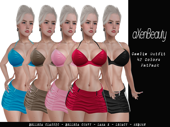 aX: Caelie Outfit 42 Colors FatPack