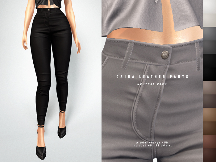 ISON - daina leather pants (neutral)