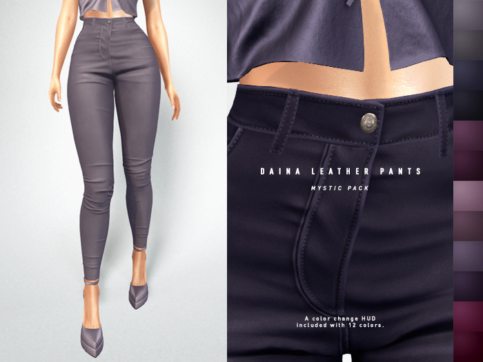 ISON - daina leather pants (mystic)