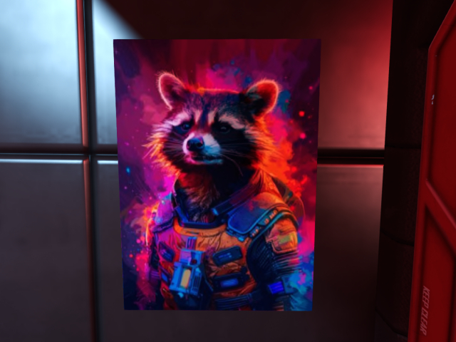 (TC)rocket racoon poster gift