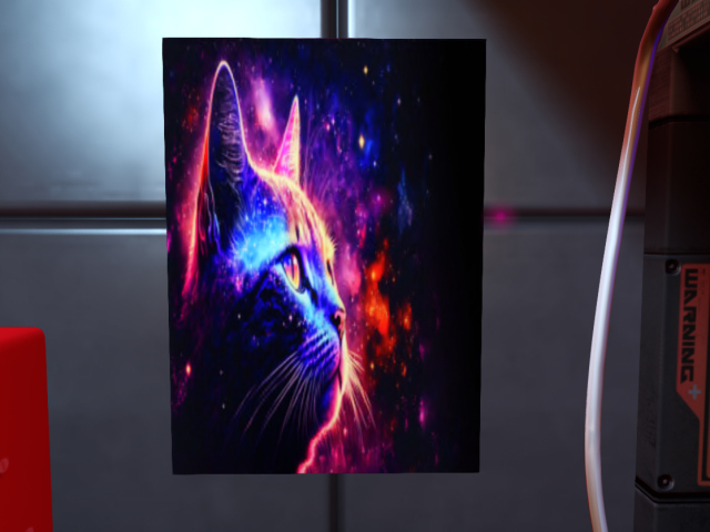(TC)space kitty poster gift