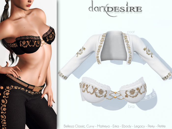 [[dD]] Amelia Mariachi - Coat & Bra - 03 WHITE - MEXICO - MEXICAN