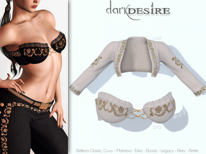 [[dD]] Amelia Mariachi - Coat & Bra - 04 CREAM - MEXICO - MEXICAN