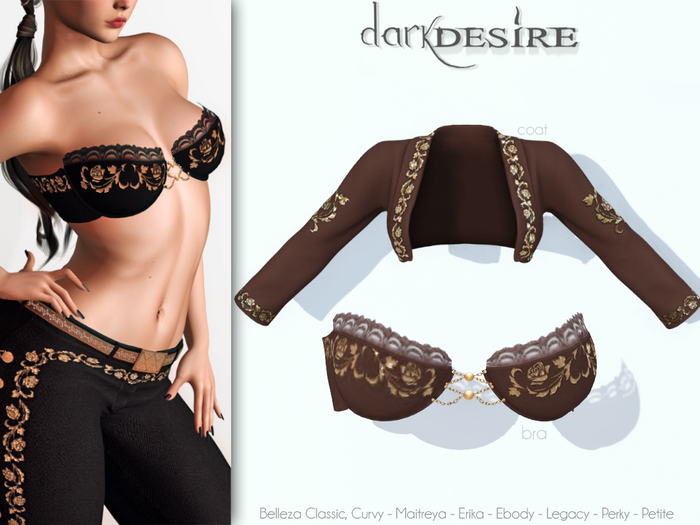 [[dD]] Amelia Mariachi - Coat & Bra - 05 BROWN - MEXICO - MEXICAN
