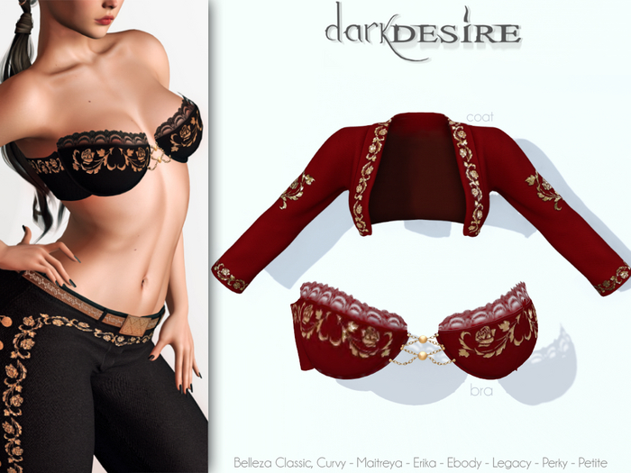 [[dD]] Amelia Mariachi - Coat & Bra - 06 RED - MEXICO - MEXICAN