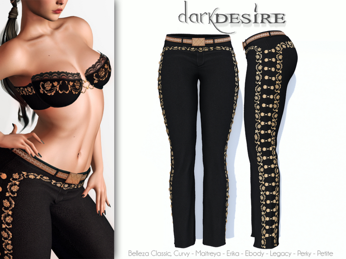 [[dD]] Amelia Mariachi - Pants - 01 BLACK - MEXICO - MEXICAN