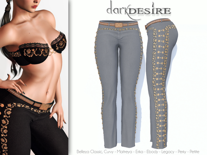 [[dD]] Amelia Mariachi - Pants - 02 GRAY - MEXICO - MEXICAN