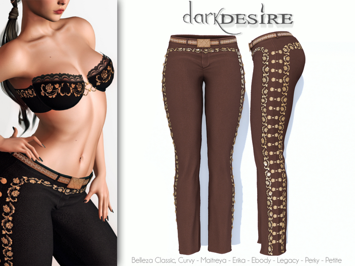 [[dD]] Amelia Mariachi - Pants - 05 BROWN - MEXICO - MEXICAN