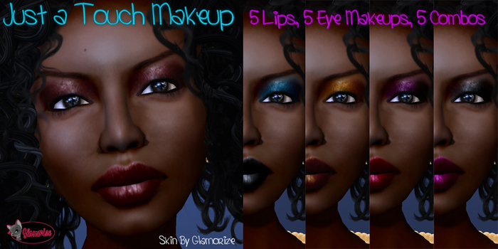 .:Glamorize:. Just a Touch Makeup Kit - 5 Lips/Eyes/Combos