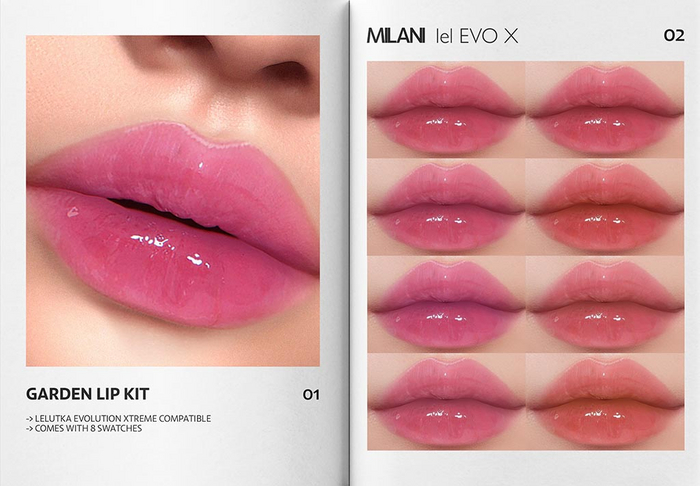MILANI - "GARDEN" LIP KIT / DEMO