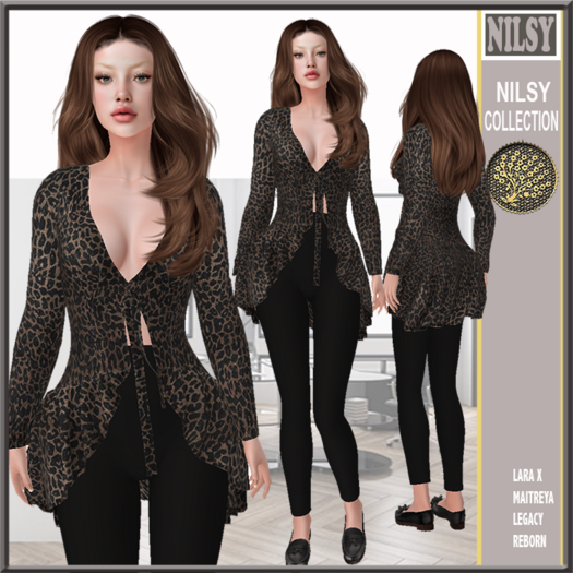 SKIN PRINT CARDIGAN&LEGGINGS
