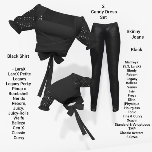 2 Candy Dress  / Black  Box