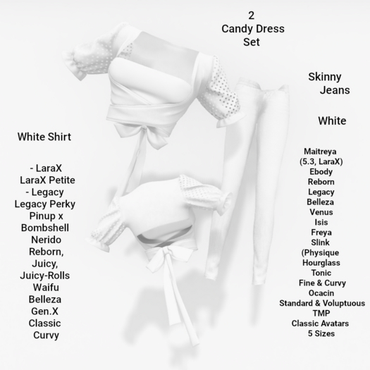 2 Candy Dress  / White Box