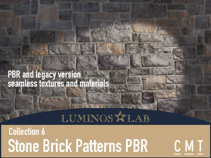 LL Stone Brick Pattern PBR (collection 6) Full Perm