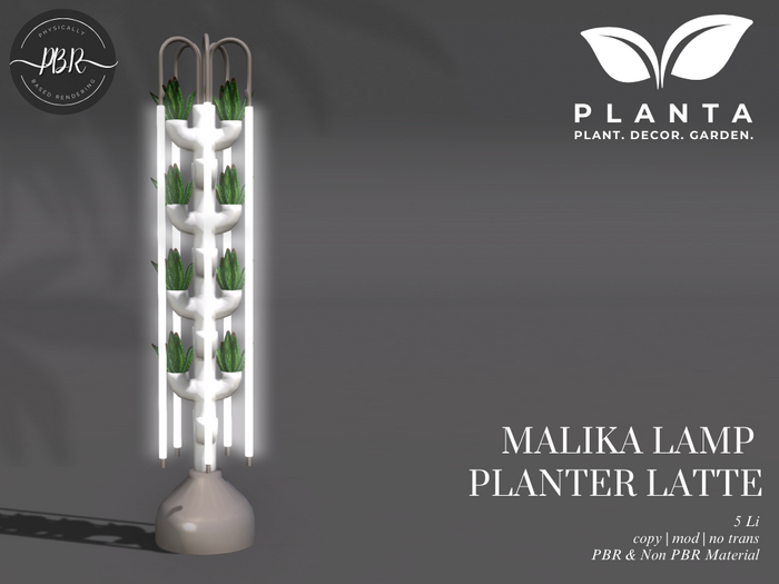 Planta - Malika Lamp Planter Latte