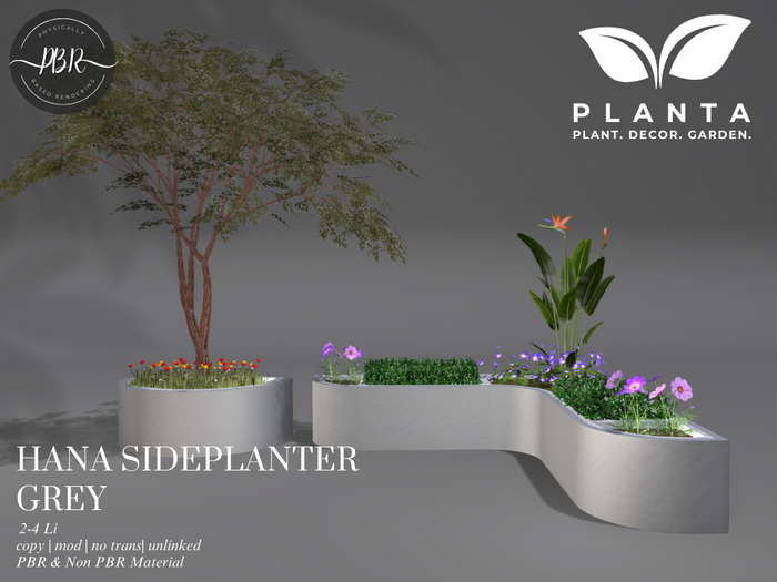 Planta - Hana Side Planter Grey