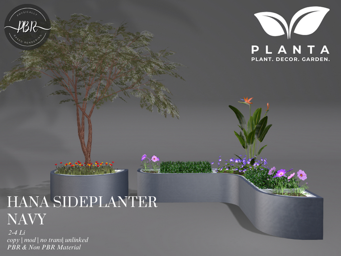Planta - Hana Side Planter Navy