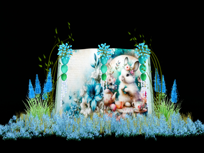 MC Easter Teatime Bunny Book Alive