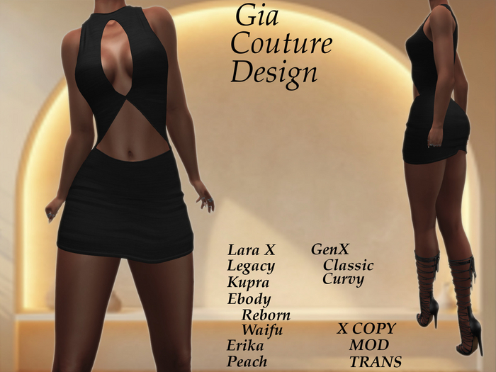 "GCD" Margo Ruched Dress Black