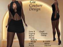 "GCD" Margo Ruched Dress Black