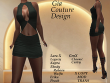 "GCD" Margo Ruched Dress Green