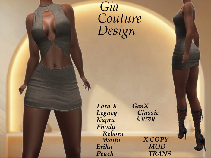 "GCD" Margo Ruched Dress Nude