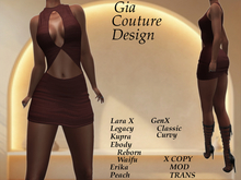 "GCD" Margo Ruched Dress Rust