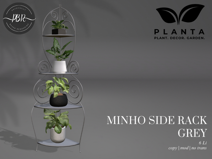 Planta - Minho Side Rack Grey