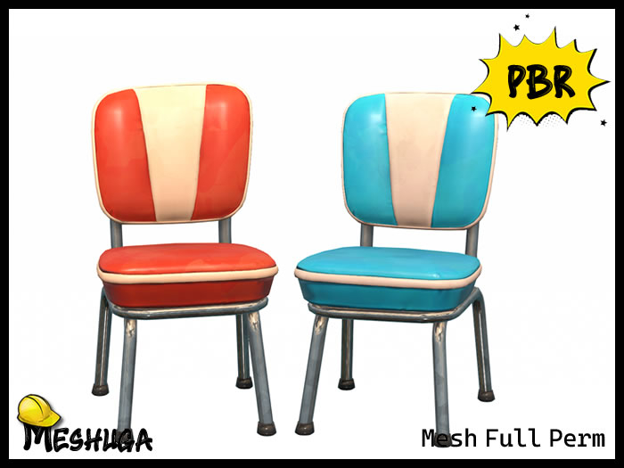 Meshuga PBR Retro Diner Chair FULL PERM MESH