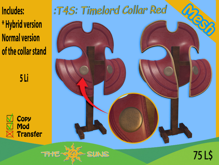 :T4S: Timelord Collar Red