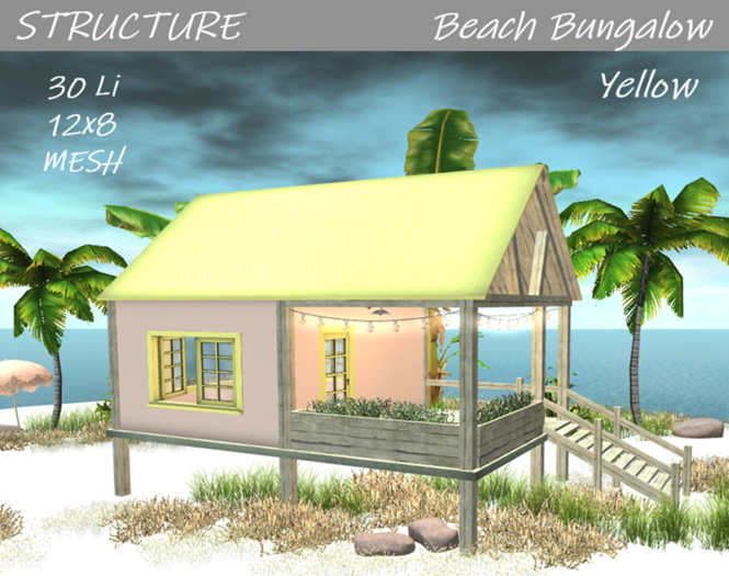 HOME - Beach bungalow YELLOW