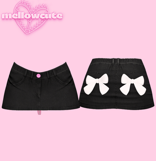 mellowcute-fox denim skirt-night