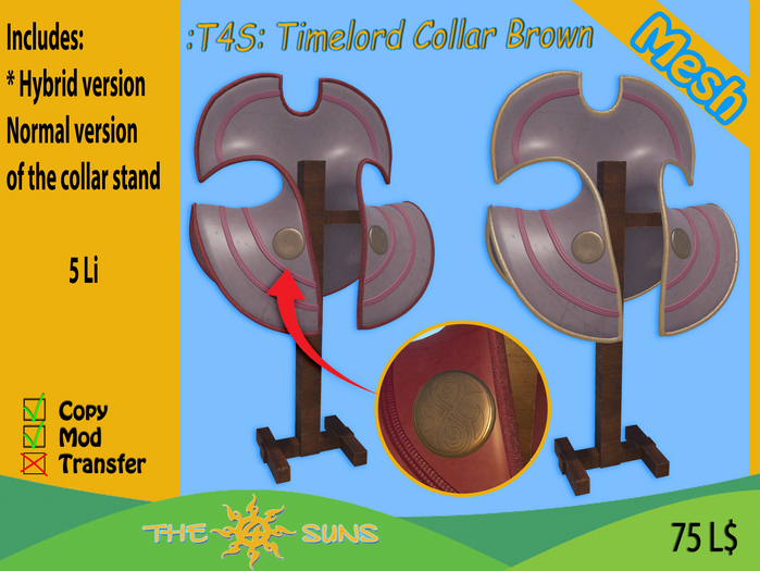 :T4S: Timelord Collar Brown