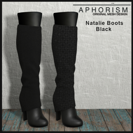 !APHORISM! - Natalie Boots Black